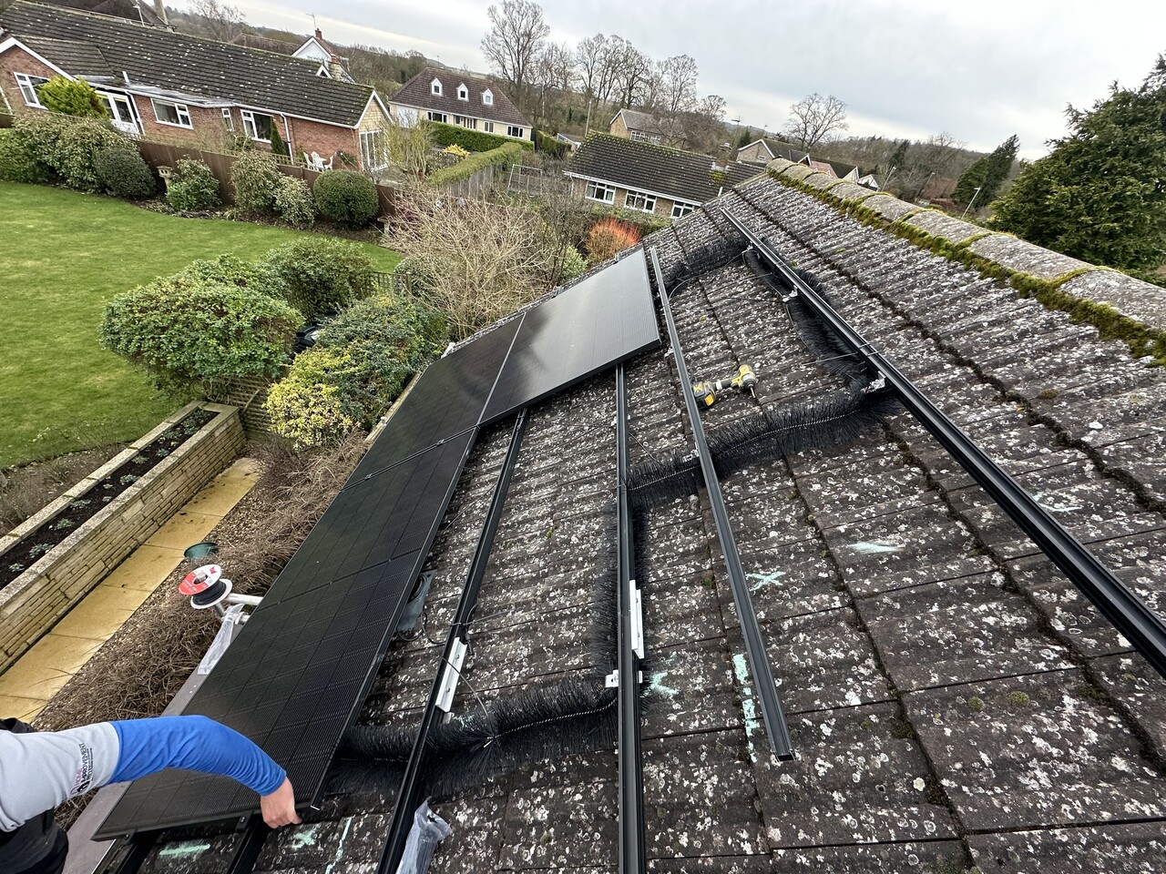 UK Eco Energy Solutions LTD is installing solar panels Professional solar panel installation completed in 1-2 days by certified electricians and roofing team.