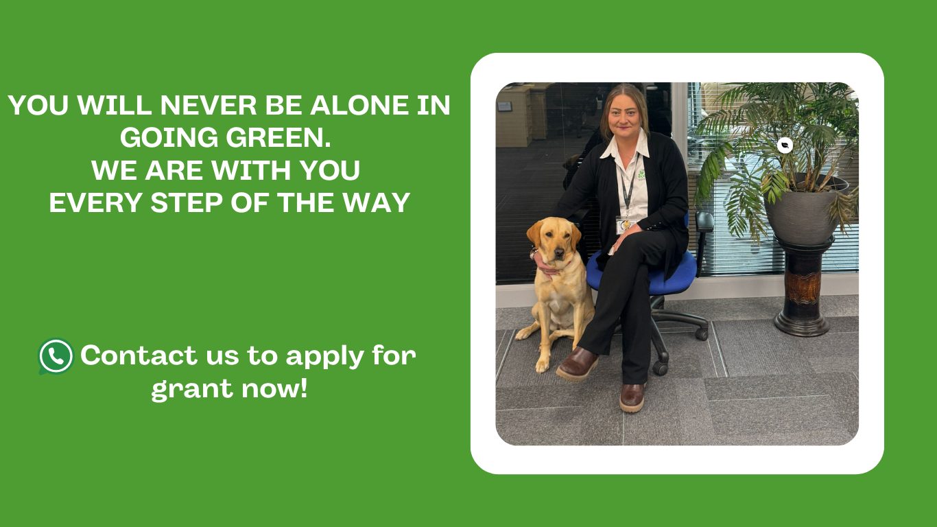 YOU WILL NEVER BE ALONE IN GOING GREEN. WE ARE WITH YOU EVERY STEP OF THE WAY Claim Your Heat Pump Grant Today