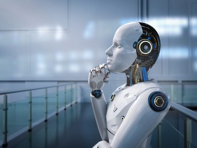 The image of Ai looking into the future 