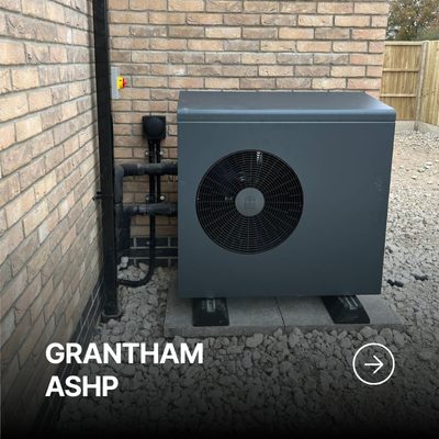 Air source heat pump installation in Grantham, Lincolnshire
