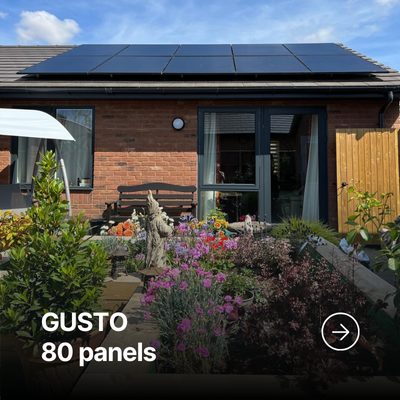 Commercial solar installation at Gusto Lincoln in Lincolnshire