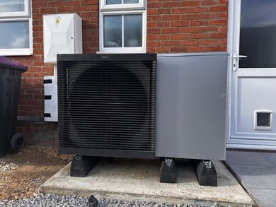 Clean and clear image of heat pump 