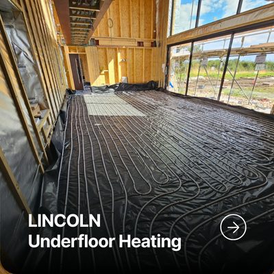 Energy-efficient underfloor heating system installed in Lincoln home