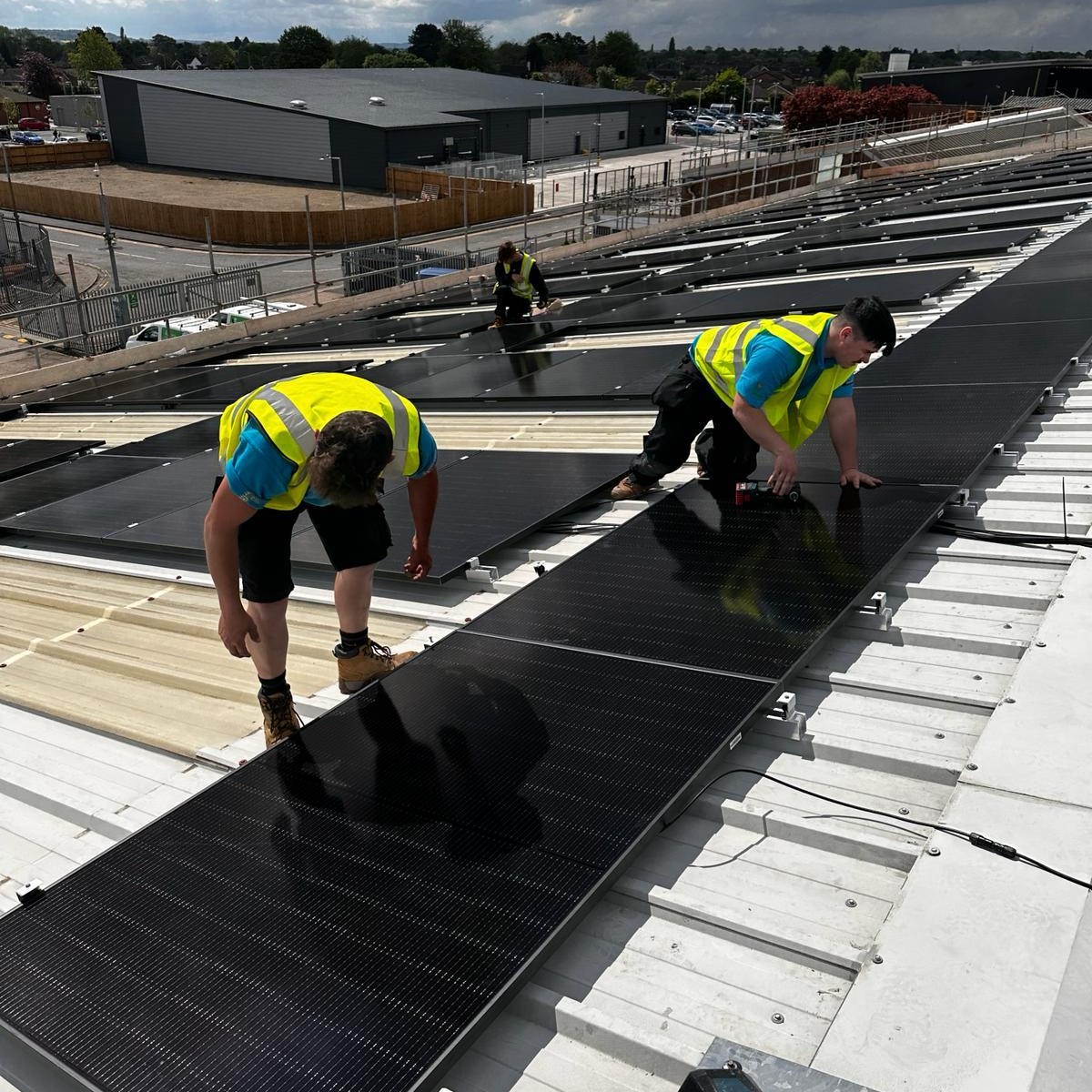 Commercial solar panels installed in East Midlands