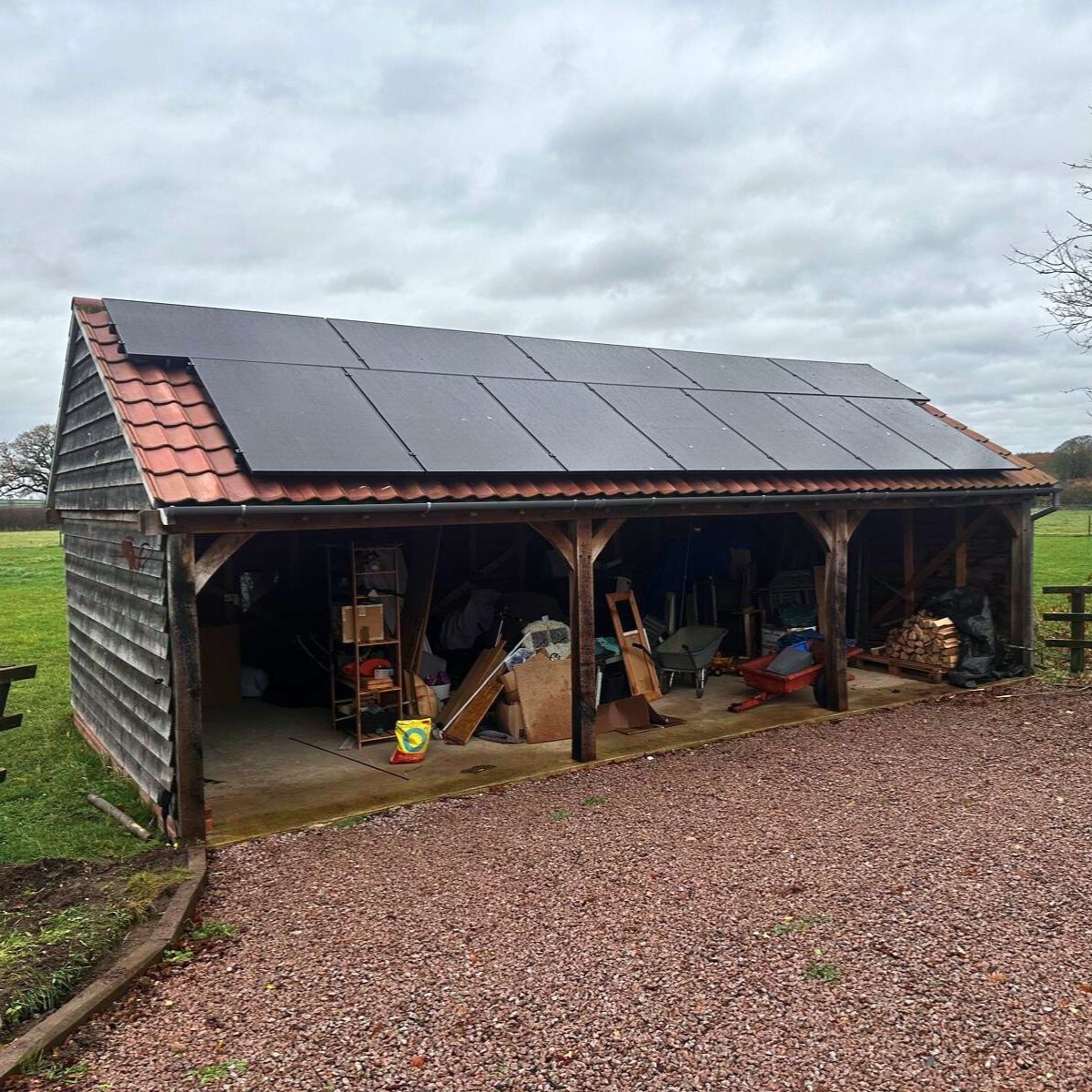 Solar panel carport installation in Lincolnshire by UK Eco Energy Solutions